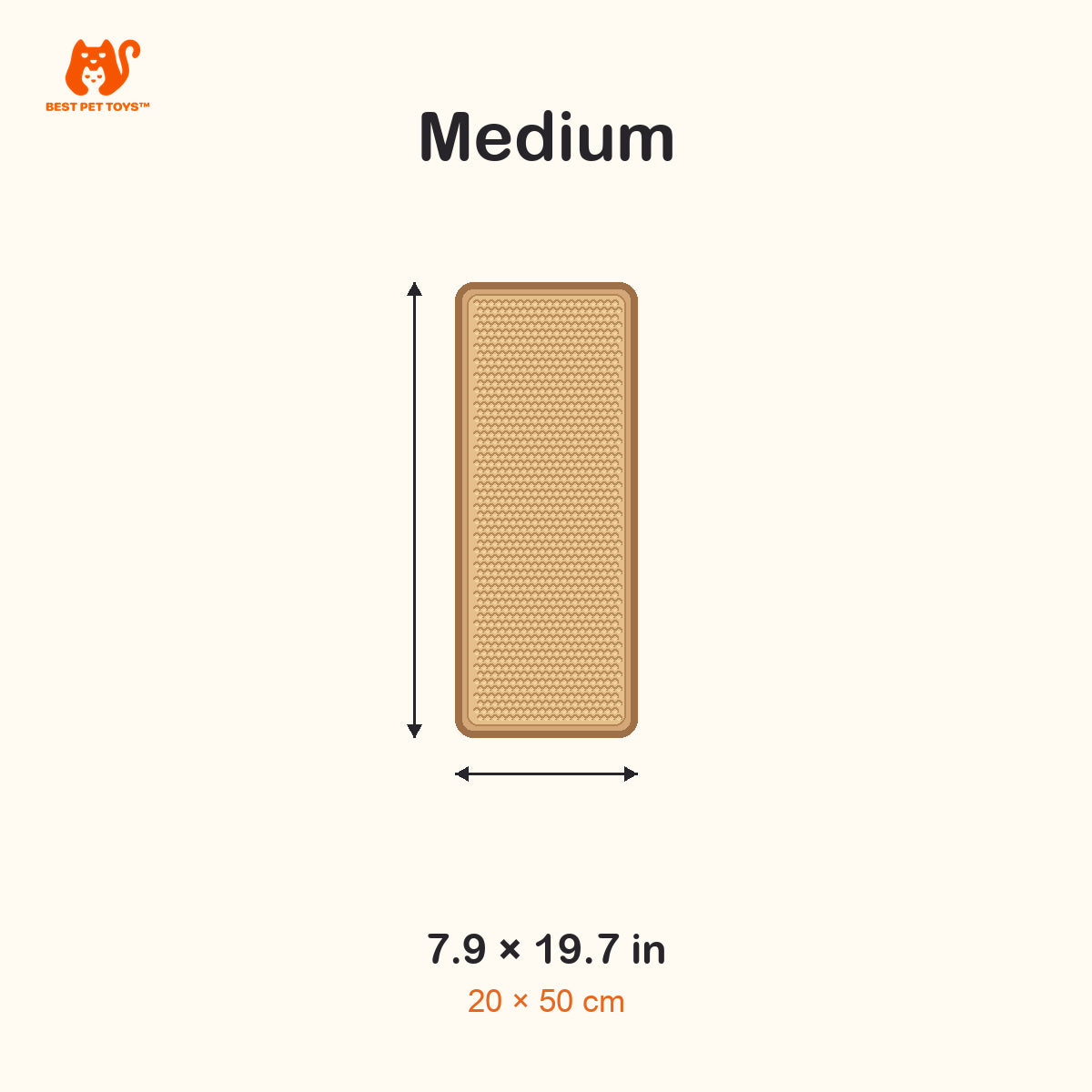 Medium sisal scratching mat 7.9 by 19.7 inches