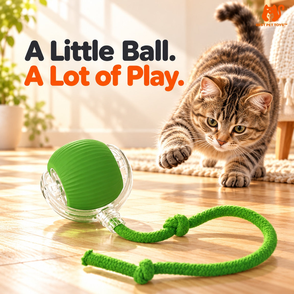 Best Pet Toys Smart Rolling Cat Ball — hero