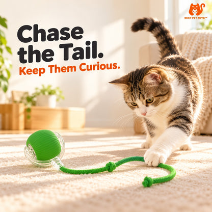 Best Pet Toys Smart Rolling Cat Ball — chase