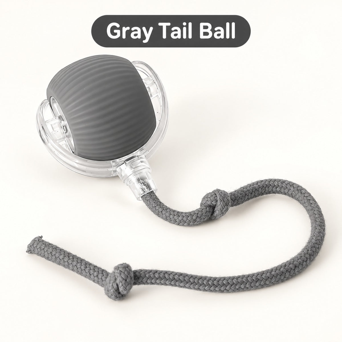 Best Pet Toys Smart Rolling Cat Ball — gray tail variant