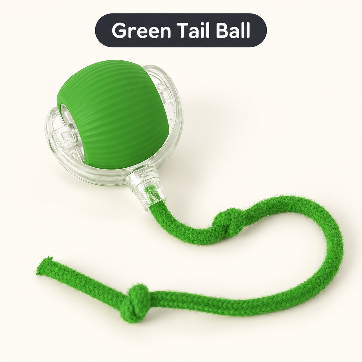 Best Pet Toys Smart Rolling Cat Ball — green tail variant