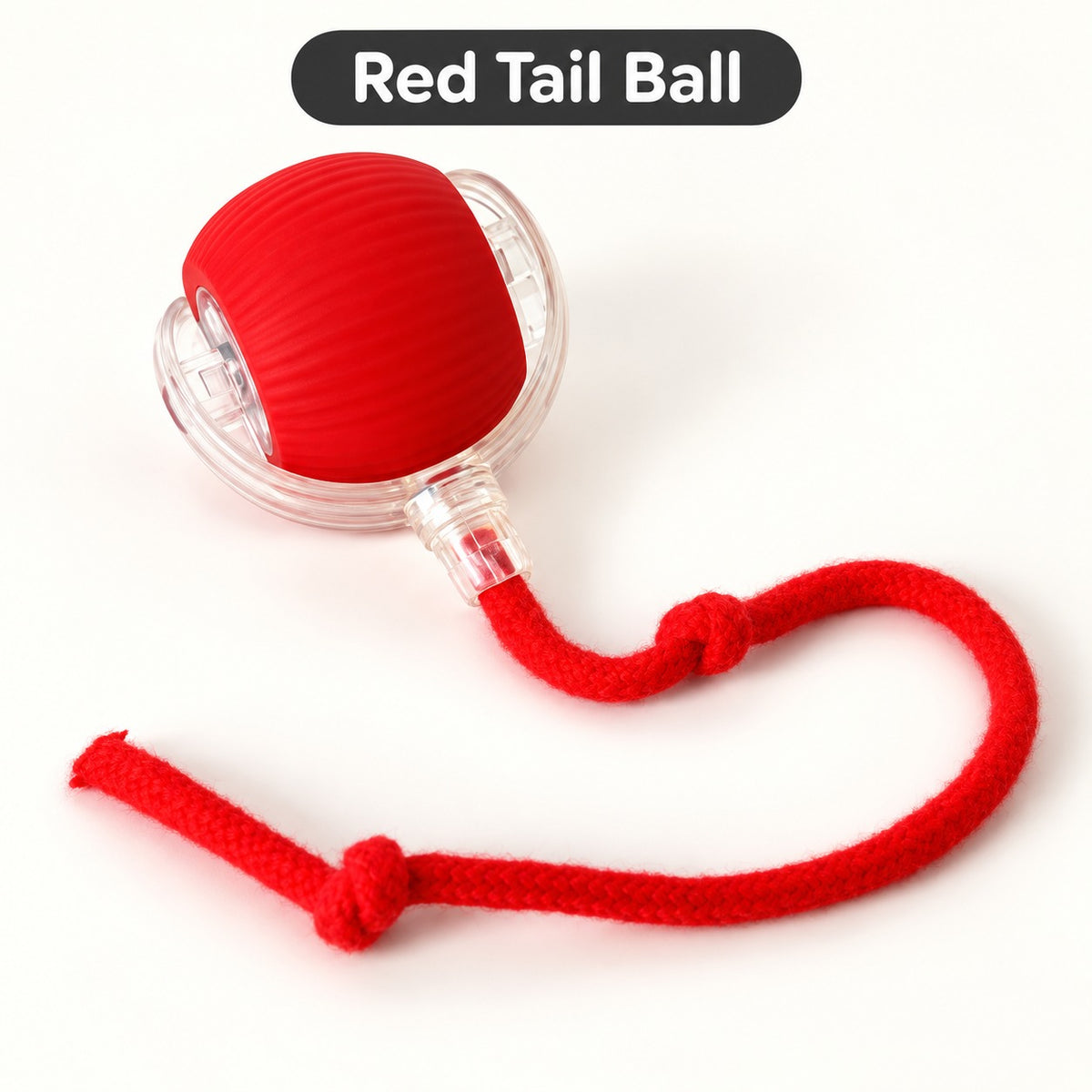 Best Pet Toys Smart Rolling Cat Ball — red tail variant
