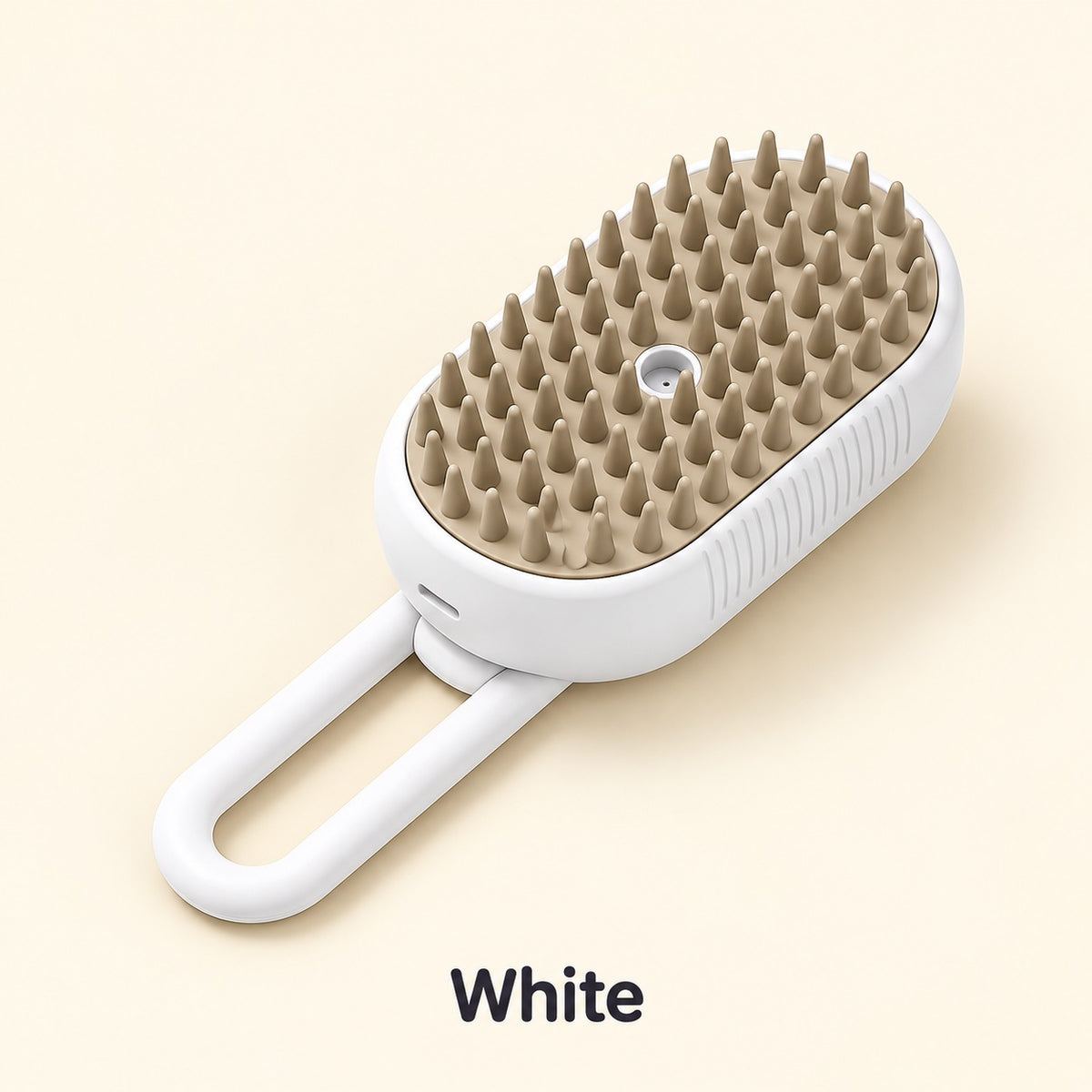 White mist cat brush