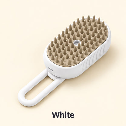 White mist cat brush