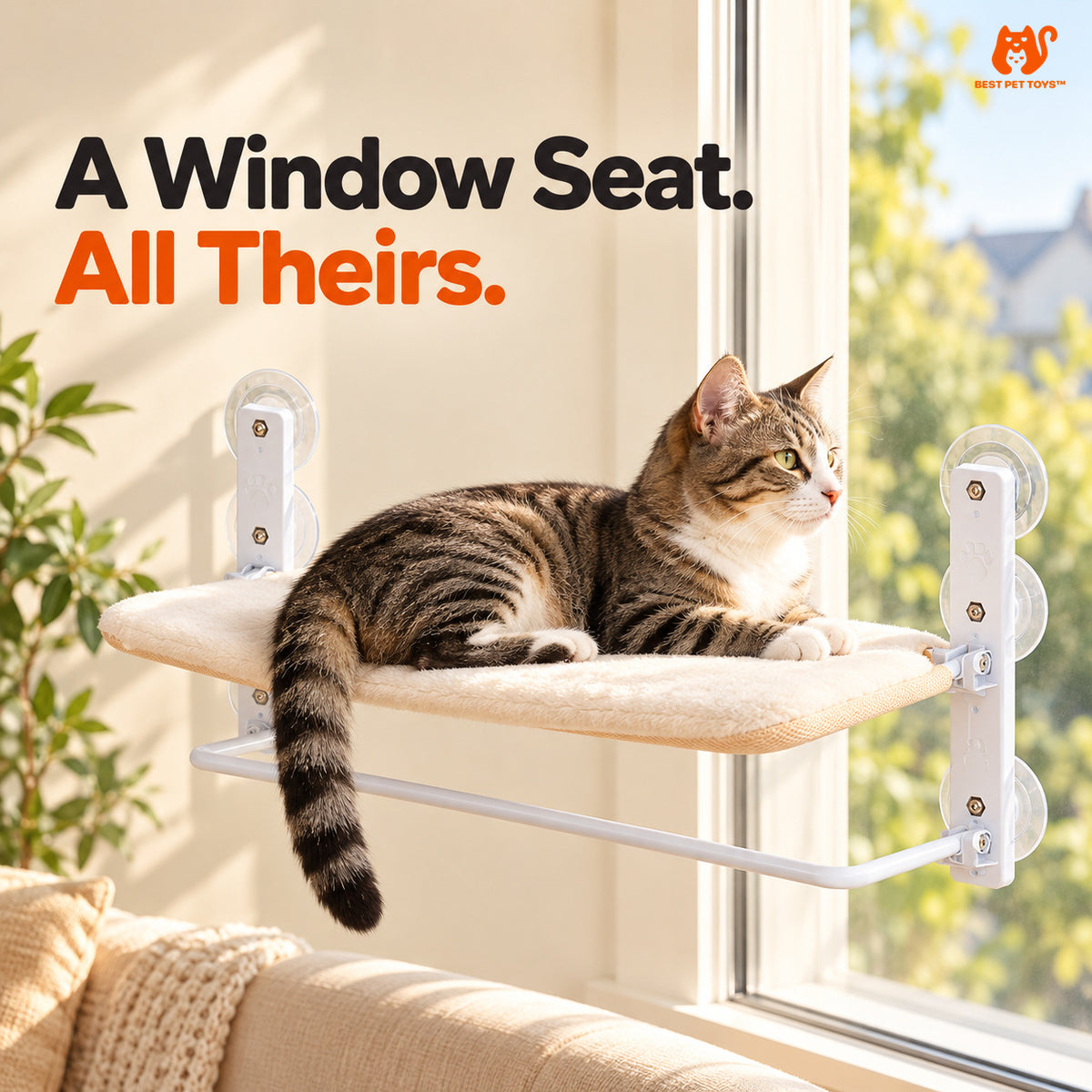Best Pet Toys Foldable Steel Cat Perch, product image 1