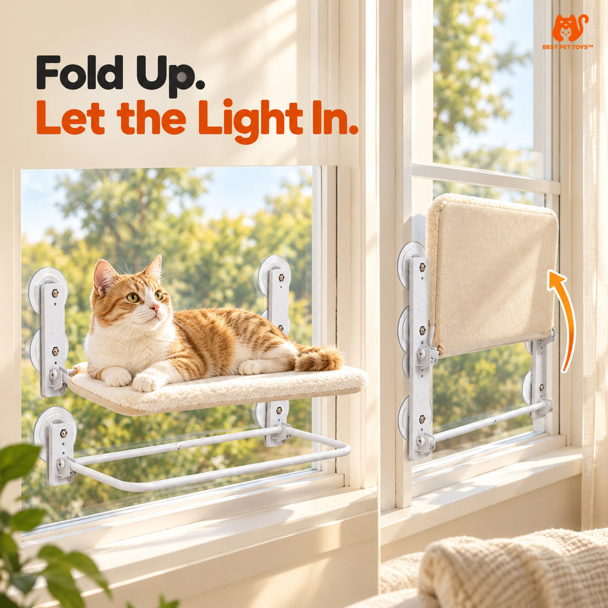 Best Pet Toys Foldable Steel Cat Perch, product image 2