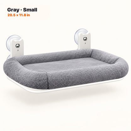 Gray Small window cat hammock, 20.5 by 11.8 inches