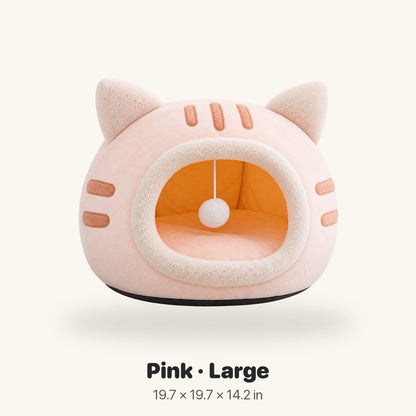 Pink Whisker Haven cat bed large