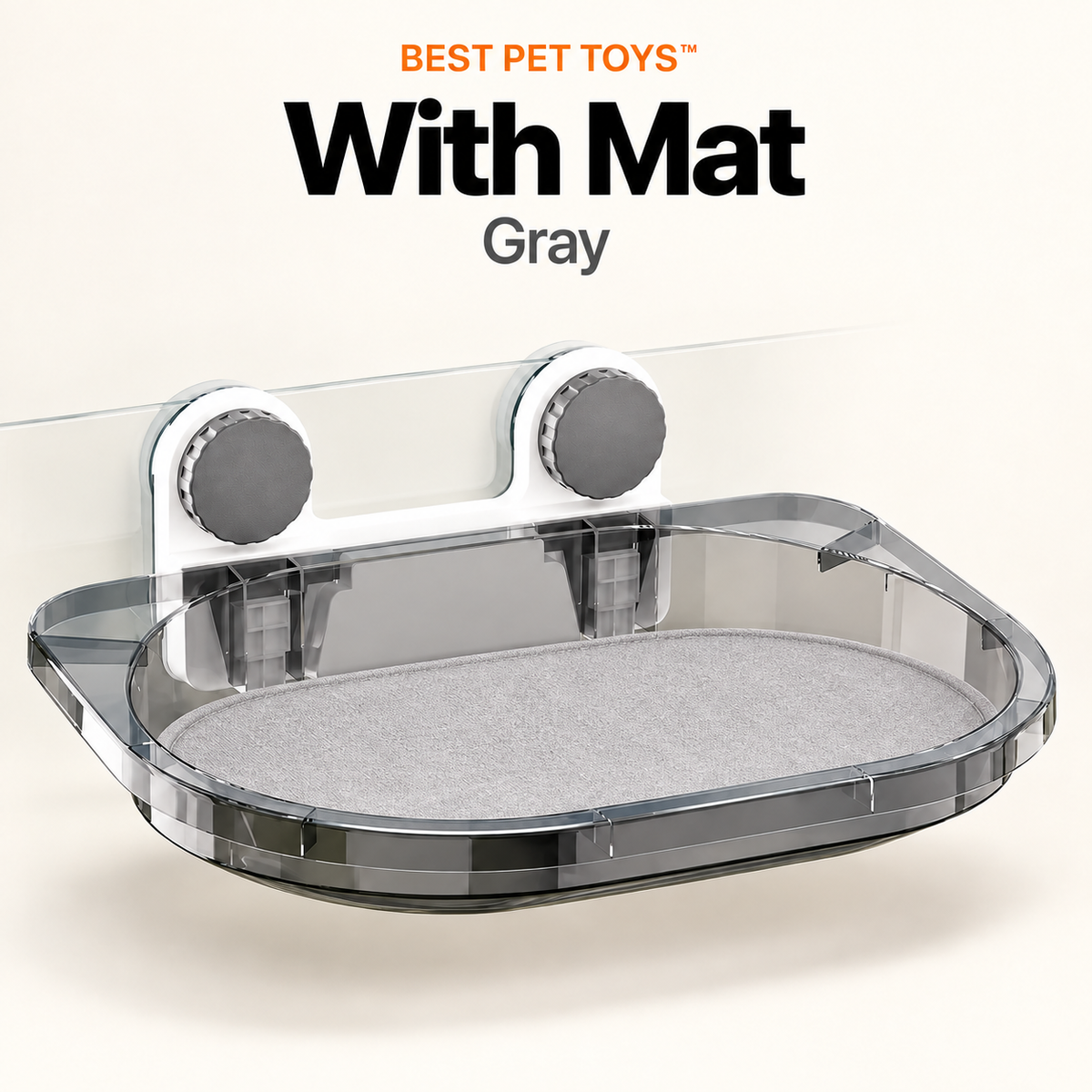 Best Pet Toys Window Scratcher Bed - mat gray