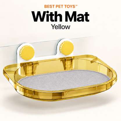 Best Pet Toys Window Scratcher Bed - mat yellow