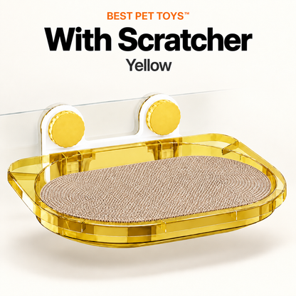 Best Pet Toys Window Scratcher Bed - scratcher yellow