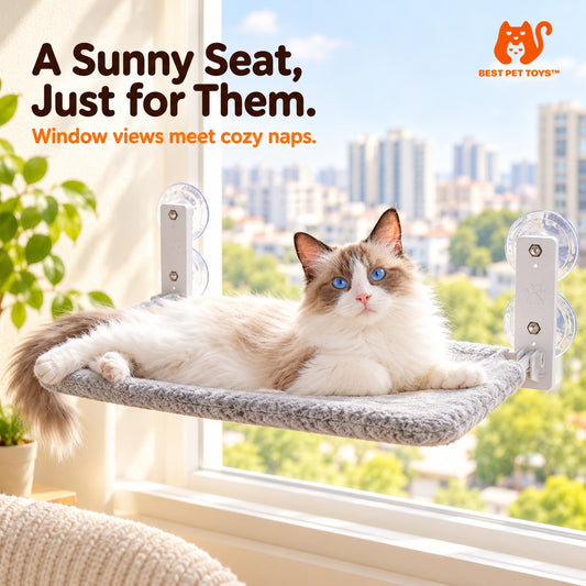 Best Pet Toys suction cup window cat hammock — gallery image 1