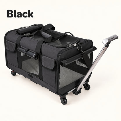 Black XL pet trolley carrier color option