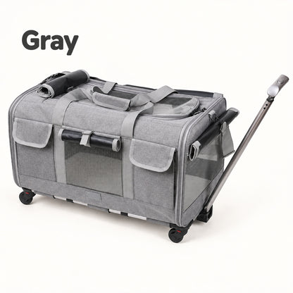 Gray XL pet trolley carrier color option