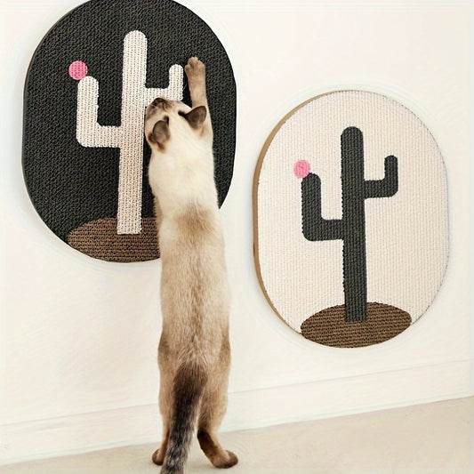 Colorful Flat Cat Scratching Board – Wall-Mounted & Durable